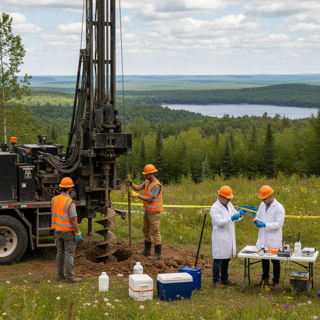 Monitoring well installation Ontario
